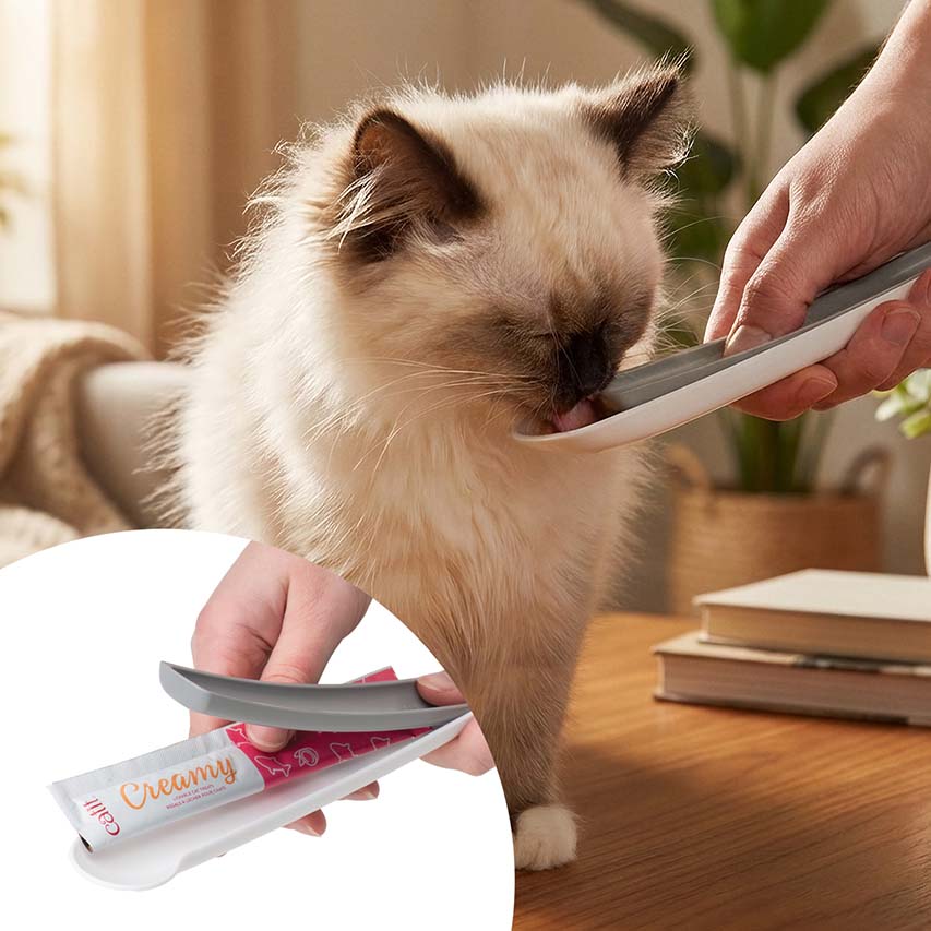 Snack Líquido para Gatos Senior Creamy Booster Pollo Catit 4 x 10 g