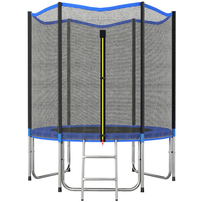 Cama Elástica Exterior Sportnow Acero, Pp Azul 183x183x200 Cm_0