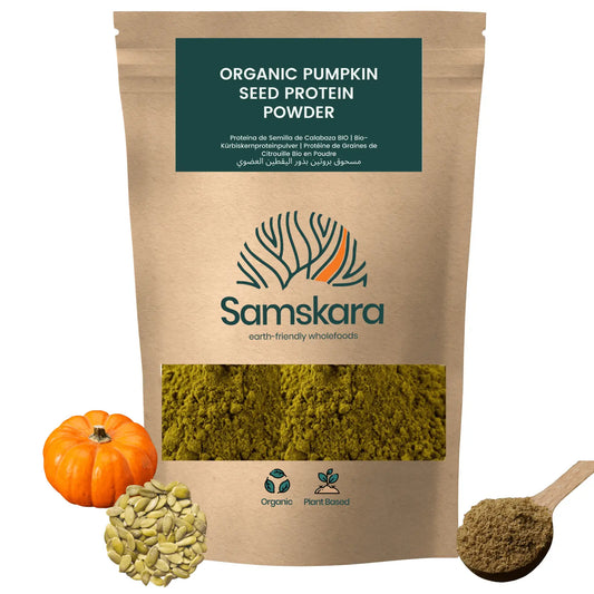 Proteína De Calabaza Bio - 500g | Proteína Vegetal Ecológica Vegana Para Batidos Y Repostería, Sin Azúcares Añadidos_0