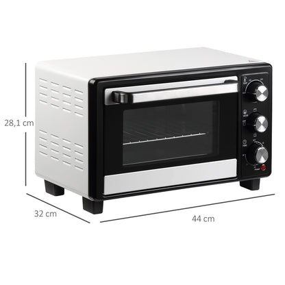 Homcom Horno Eléctrico De Sobremesa 16l 1400w Con 3 Modos De Calor Y Termostato_2