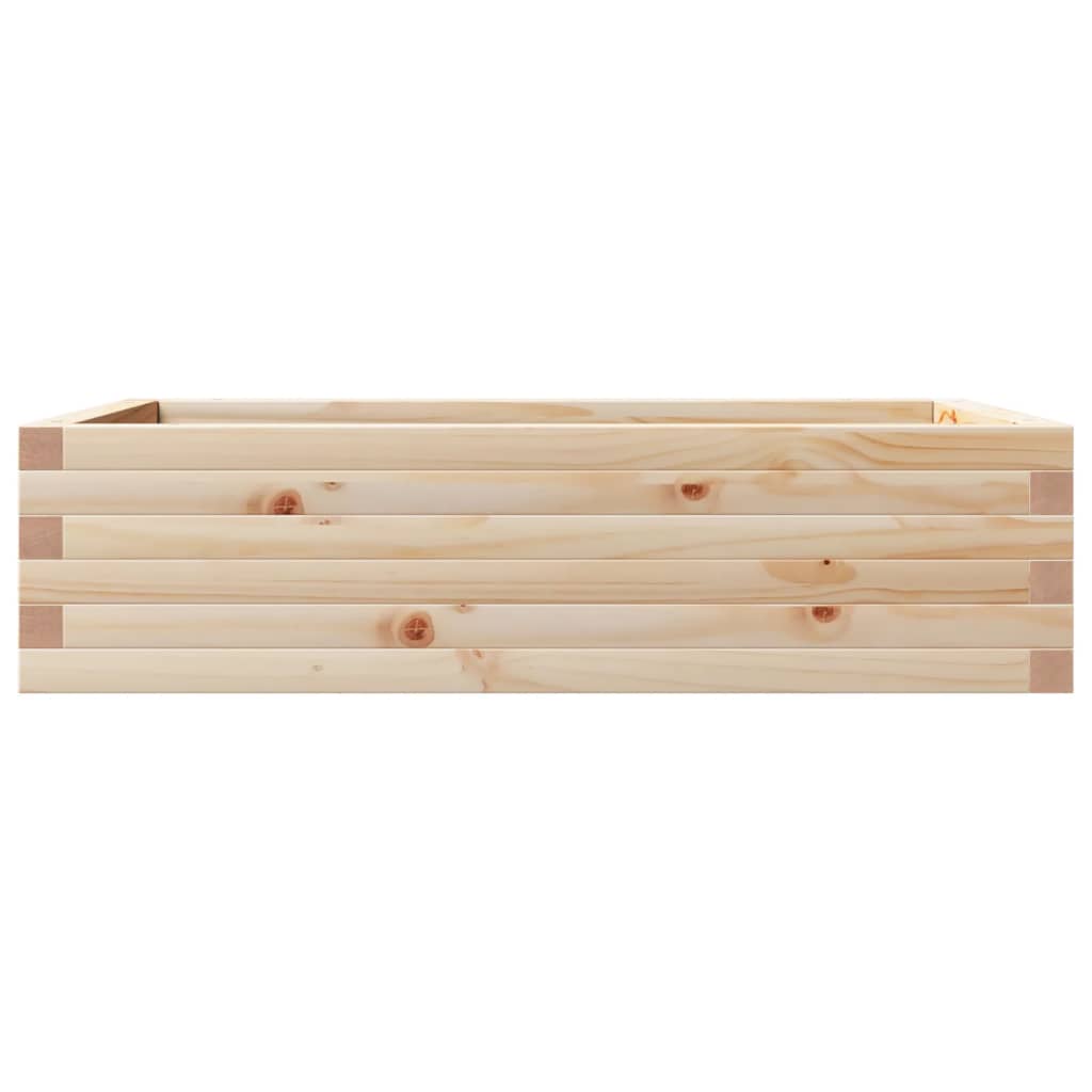 Jardinera De Madera Maciza De Pino 90x60x23 Cm_4
