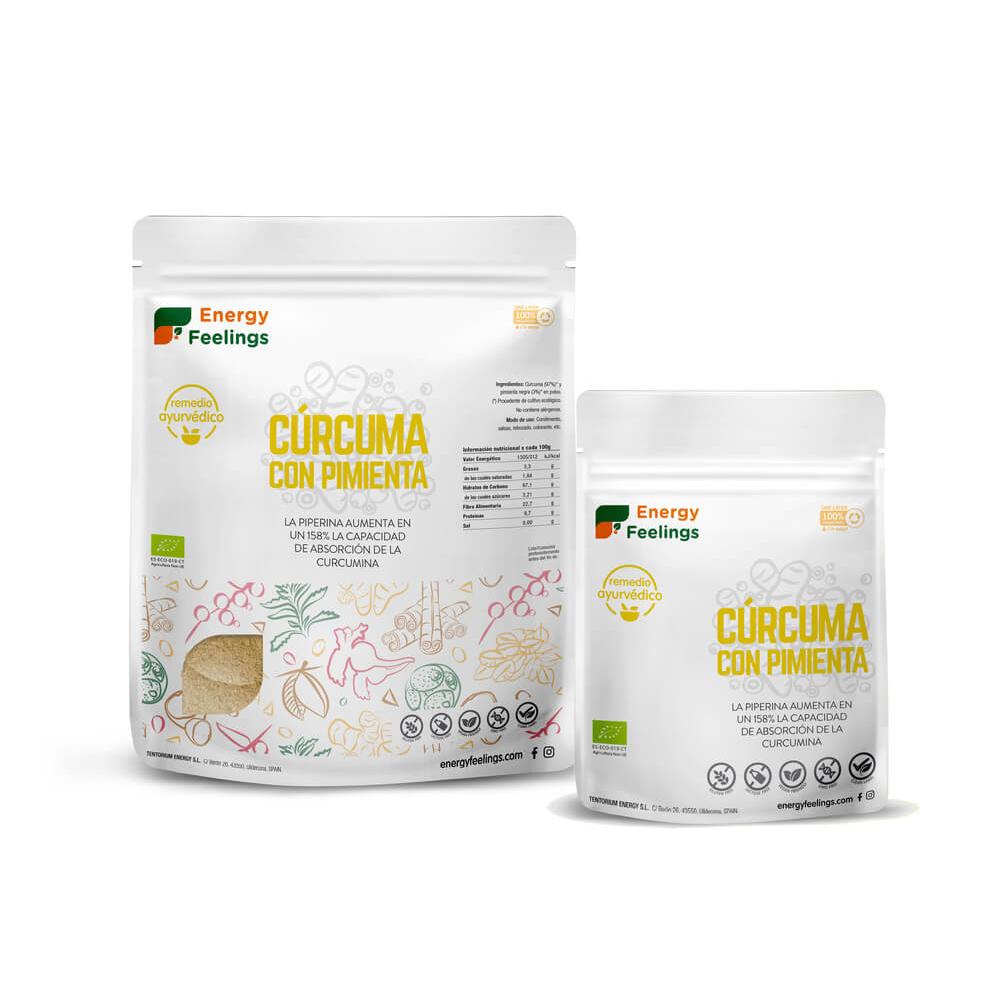 Cúrcuma Con Pimienta negra en Polvo Eco  Energy Feelings 200 g