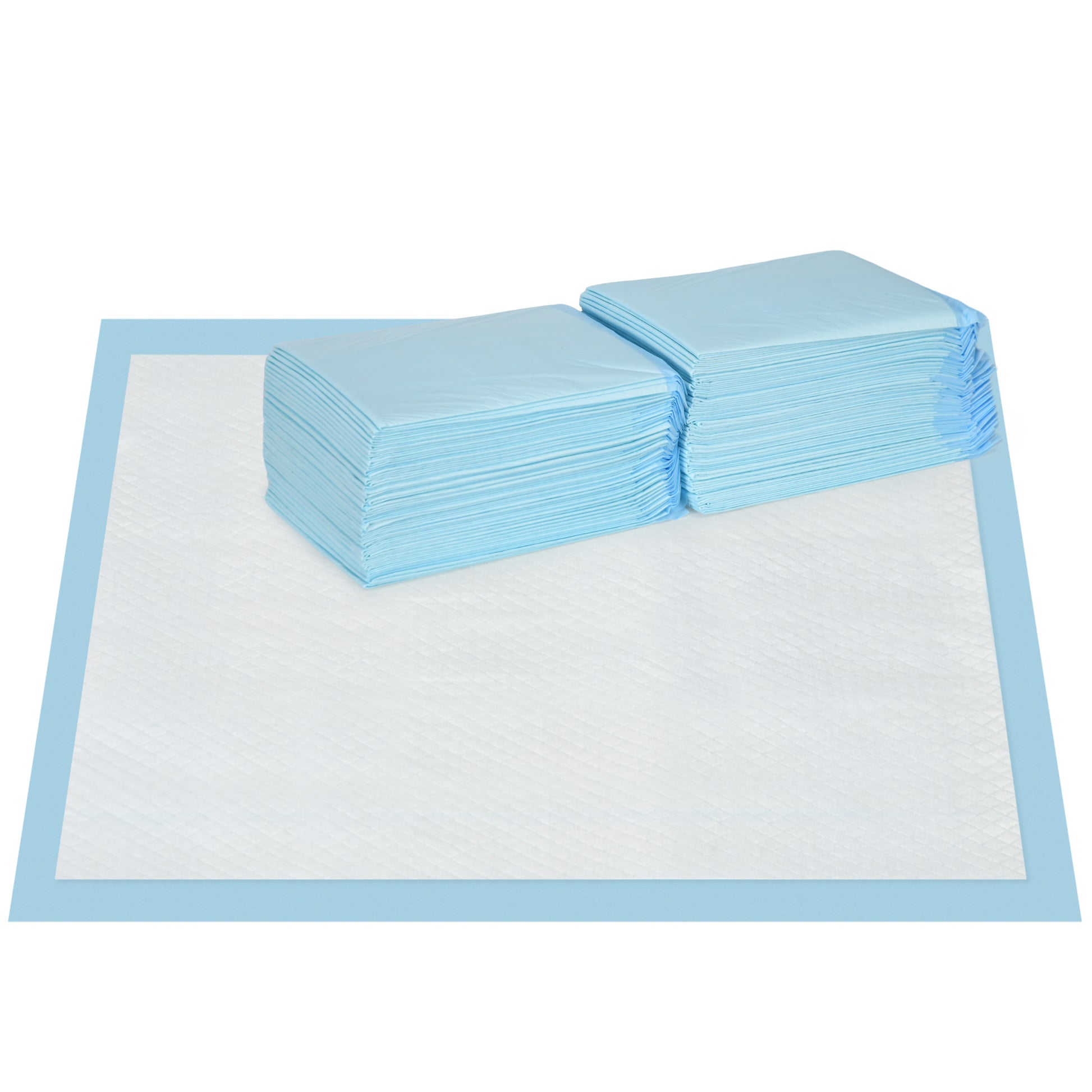Pawhut Empapadores Para Perros 80 Unidad 60x60 Cm Diseño De 6 Capas Azul_0