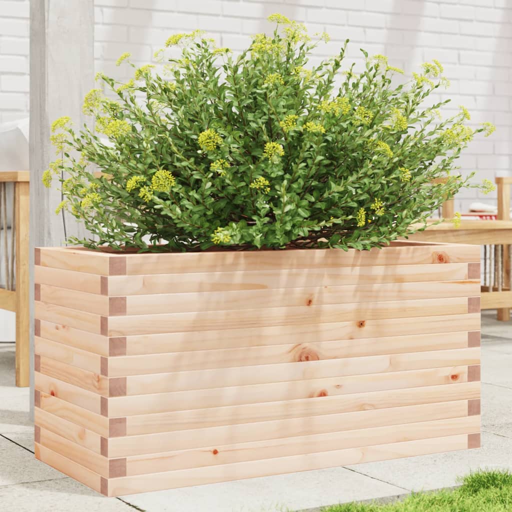 Jardinera De Madera Maciza De Pino 90x40x45,5 Cm_1
