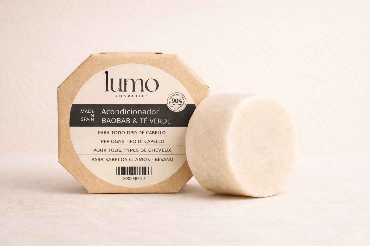 Acondicionador Sólido Baobab & Té Verde 80 G – Natural, Vegano, Sin Sulfatos, Zero Waste – Lumocosmetics_0