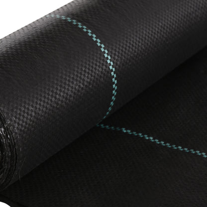 Outsunny Malla Antimaleza 2x25 M 60 G/m² Para Control De Malezas Malas Negro_3