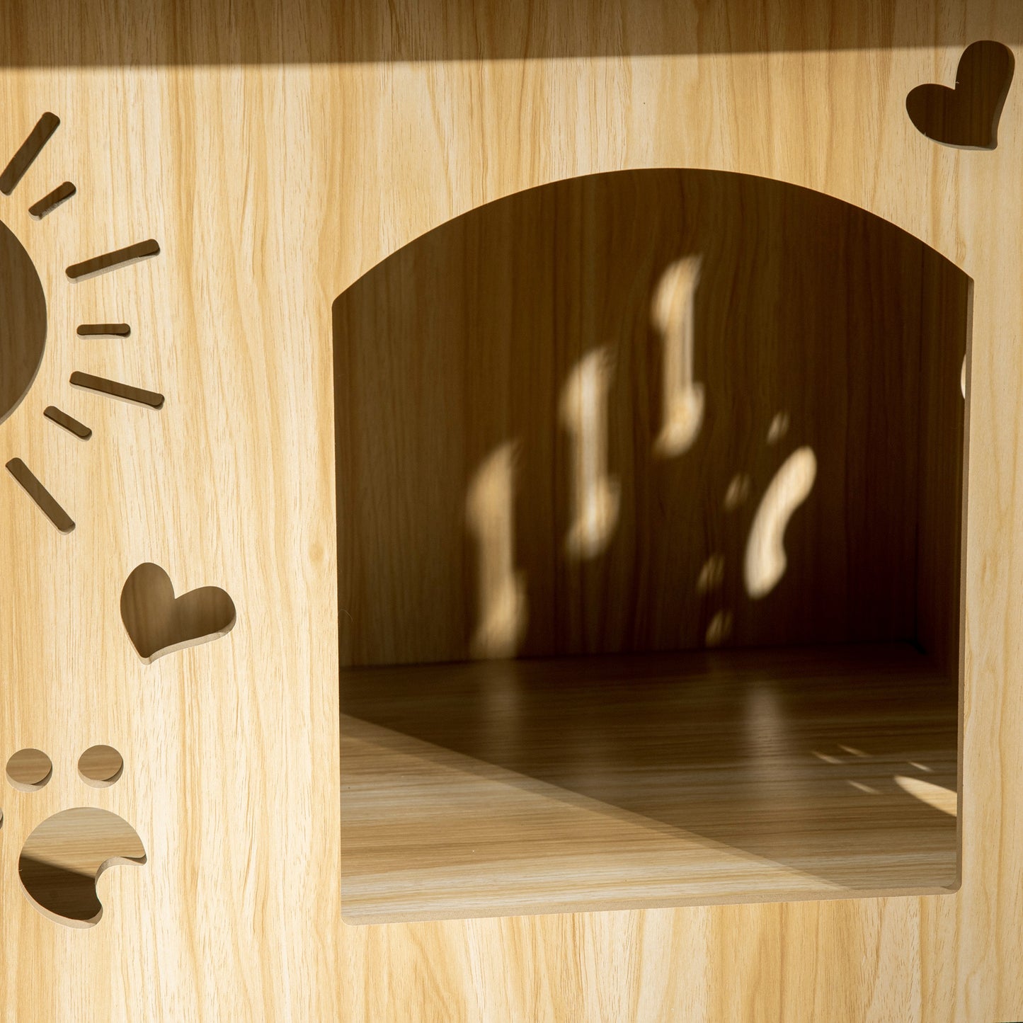 Pawhut Caseta De Madera Para Perros Pequeños Con Puerta Delantera 69x50x58,5 Cm_3
