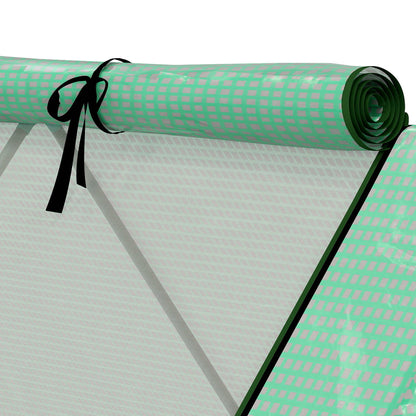 Outsunny Invernadero De Terraza 240x90x90 Cm Con Ventanas De Malla Verde_4
