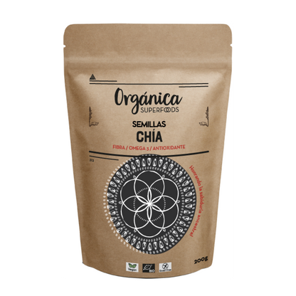 Semillas De Chía Bio 200g - Orgánica Superfoods_0