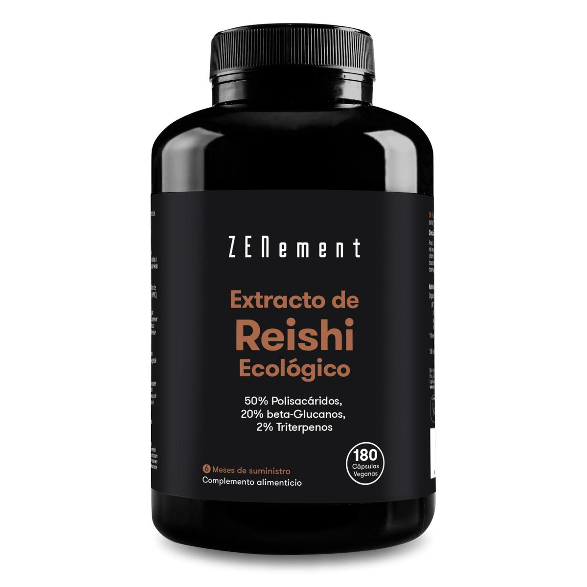Extracto de Reishi ecológico 12000 mg  Zenement, 180 comprimidos