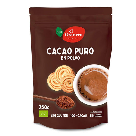 Cacao En Polvo 20-22% Materia Grasa Bio El Granero 250 gr
