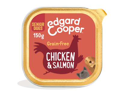 Tarrina de comida para perros de pollo y salmón | Edgard &amp; Cooper 150 g