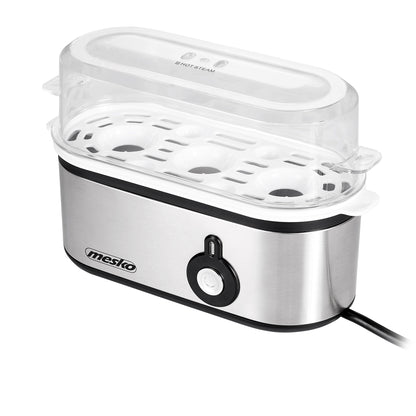 Cuece Huevos Eléctrico, 3 Huevos Cocidos, Ajuste Eléctronico Cocción, Soporte Extraíble, Sin Bpa Mesko Ms4485 Plata_5