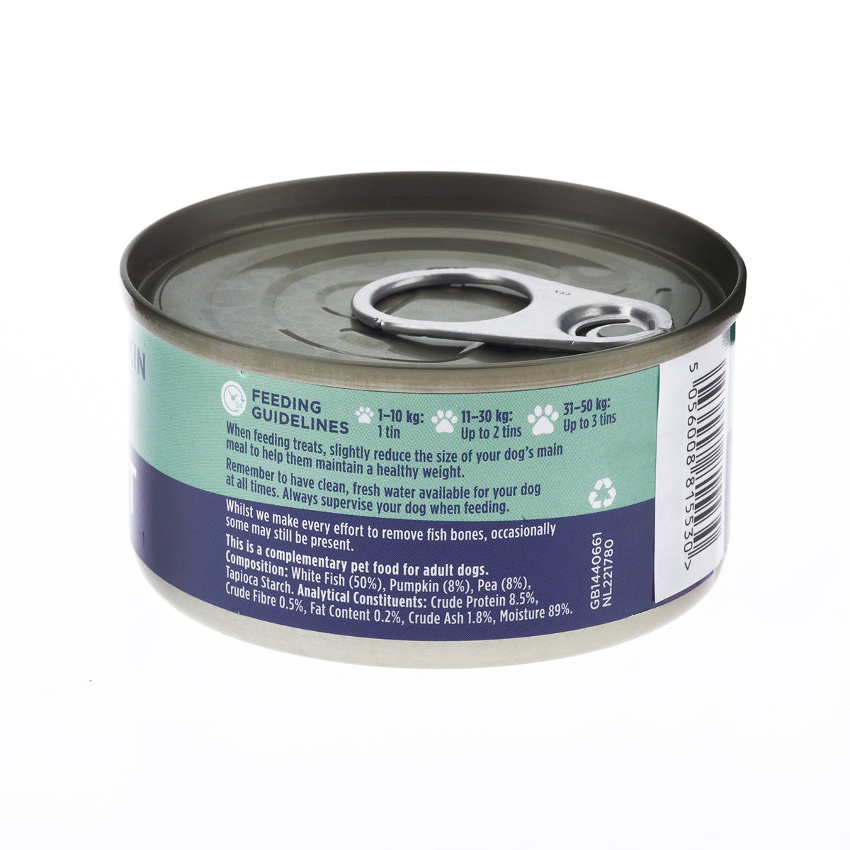 Fish4dogs Comida Húmeda Para Perro – Pescado, Calabaza Y Guisantes 85 G (pack De 12)_3