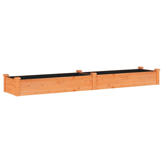 Jardinera Arriate Con Forro Madera Abeto Marrón 240x45x25 Cm_0