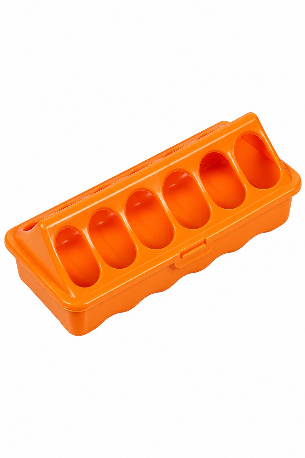 Comedero Plástico Para Pollos Naranja Gaun_0