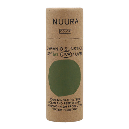 Protector Solar Facial con Color SPF50 Stick Nuura 18 ml