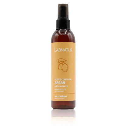 Aceite Corporal de Argán Labnatur 200 ml | Vitamina E | Nutre, Suaviza y Aporta Brillo a Piel y Cabello | Vegano_0