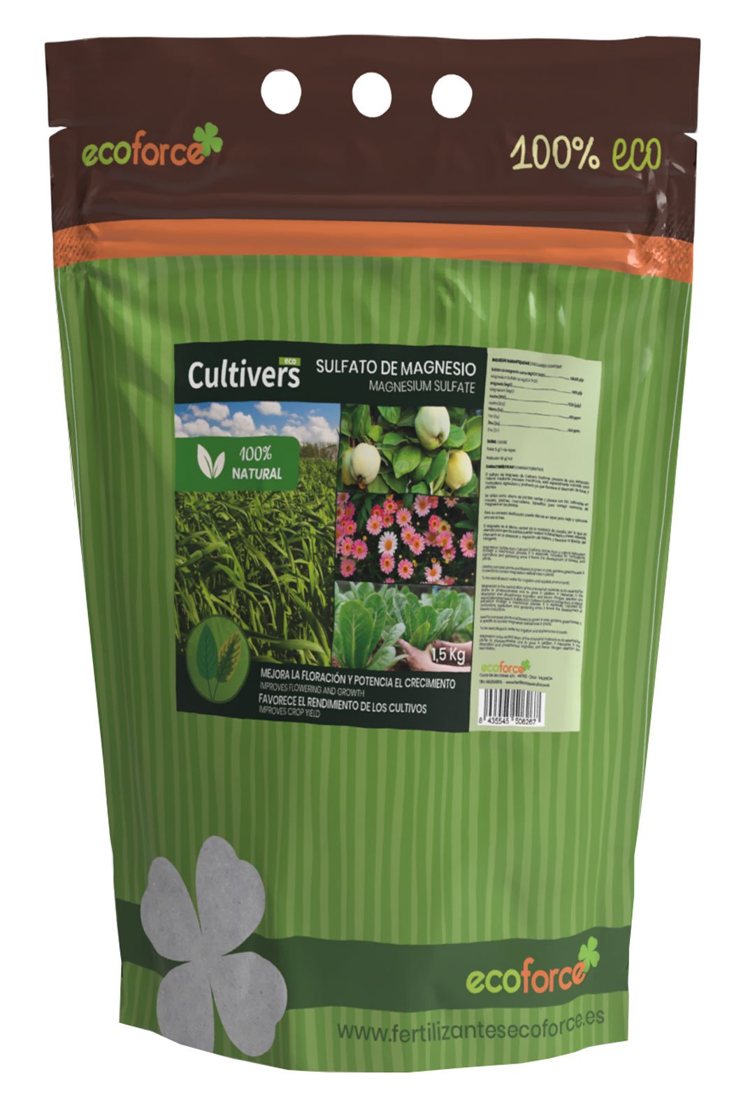 Sulfato De Magnesio Cultivers 25 Kg_0