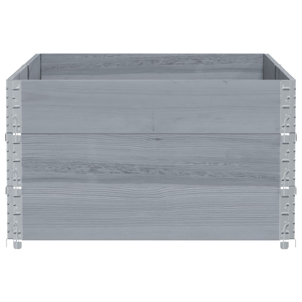 Jardinera De Madera Maciza De Pino Gris 150x100 Cm_3