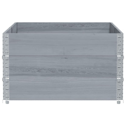 Jardinera De Madera Maciza De Pino Gris 150x100 Cm_3