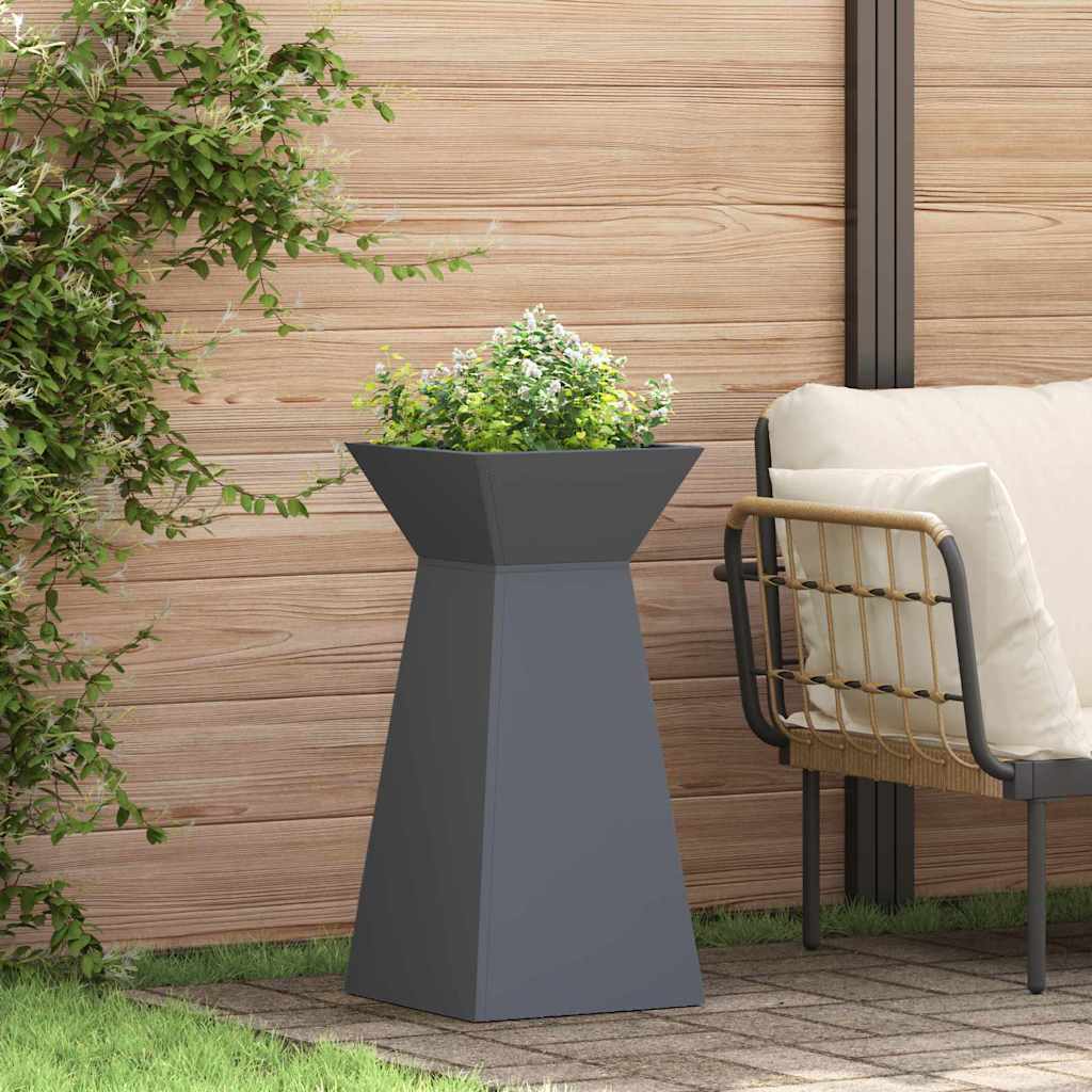 Maceta Pilar 2 Pcs Antracita 35 X 35 X 73 Cm_1