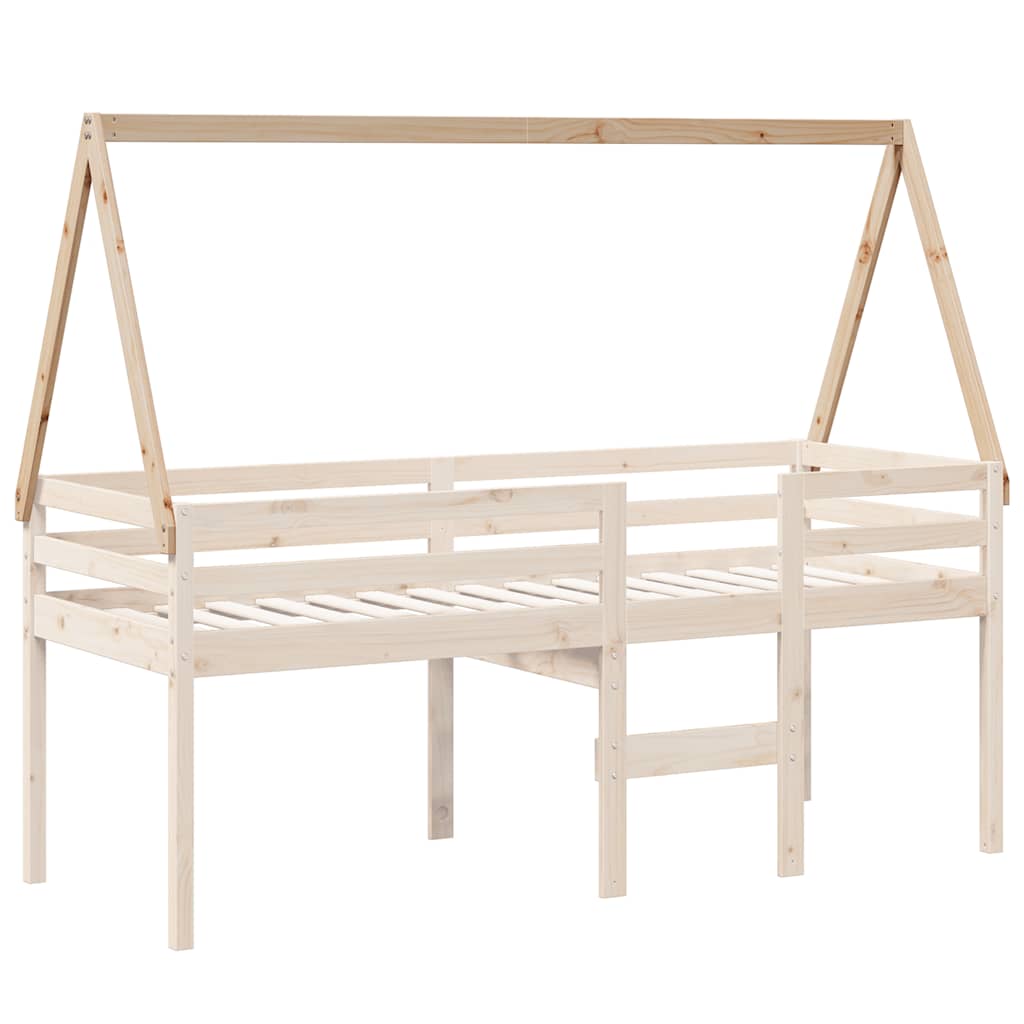 Techo De Cama Infantil Madera Maciza Pino 199x80,5x88 Cm_2
