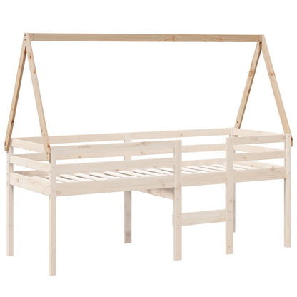 Techo De Cama Infantil Madera Maciza Pino 199x80,5x88 Cm_2