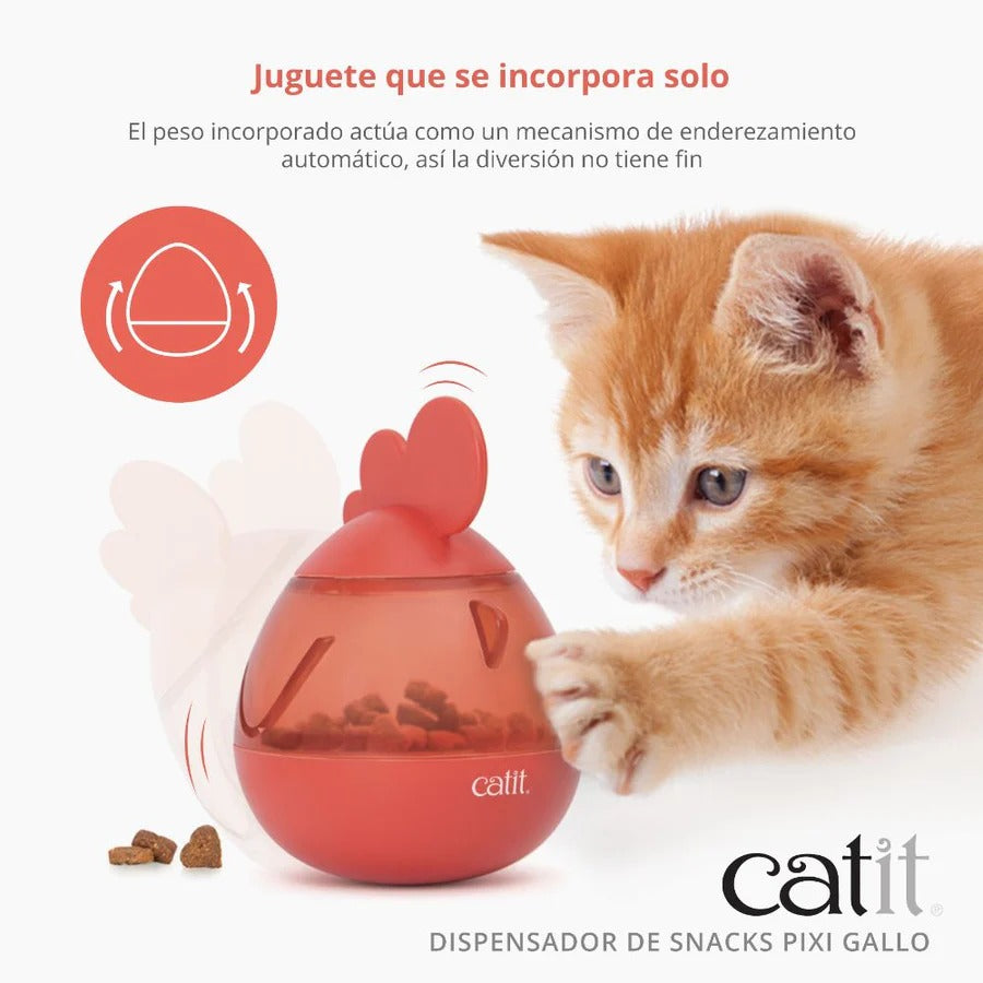 Dispensador de snacks para gatos PIXI Gallo Catit