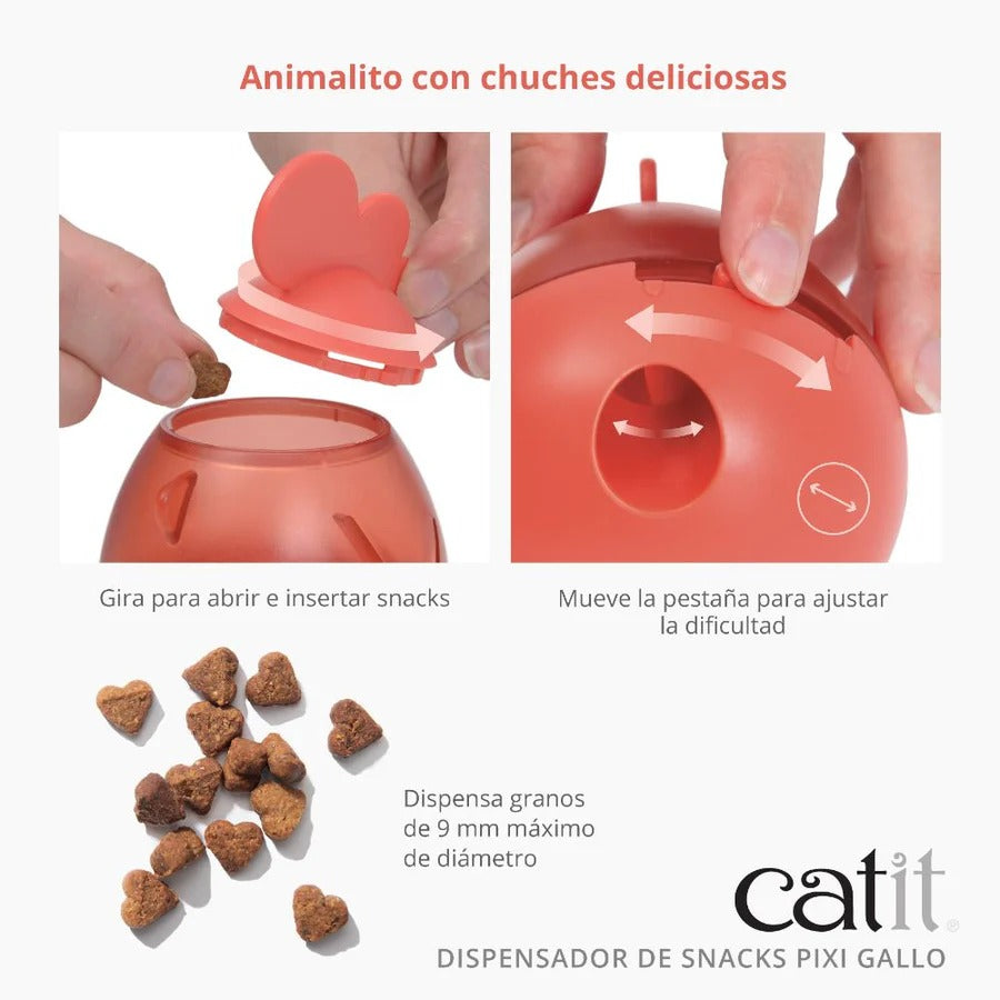 Dispensador de snacks para gatos PIXI Gallo Catit