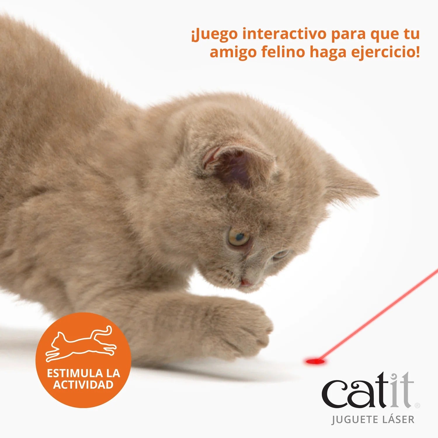 Juguete láser para gatos con forma de ratón Catit