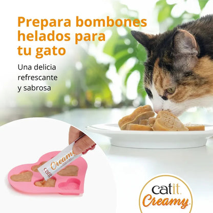 Snack líquido para gatos sabor salmón y gambas Creamy 50 x 10 g Catit