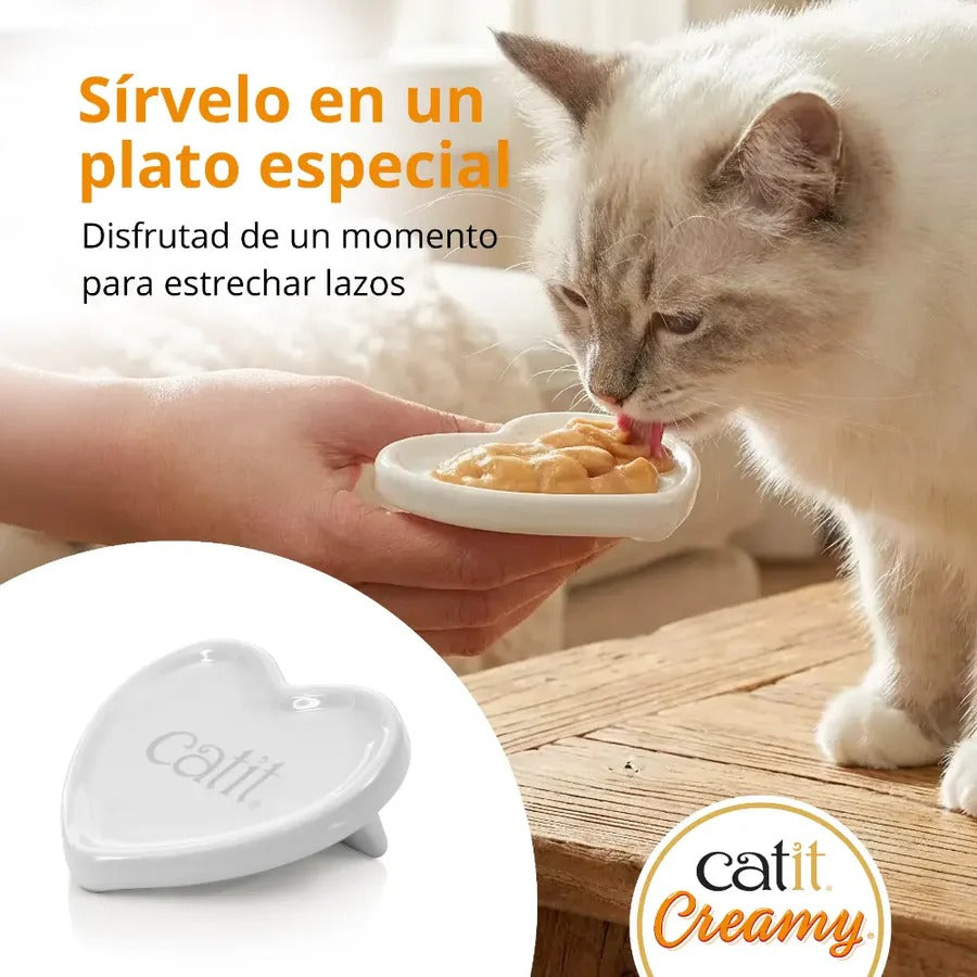 Snack líquido para gatos sabor salmón y gambas Creamy 50 x 10 g Catit