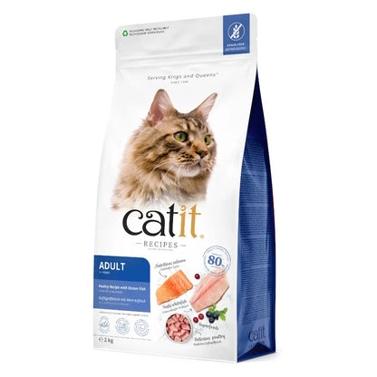 Pienso para gatos adultos con pescado de mar Recipes 2 kg Catit