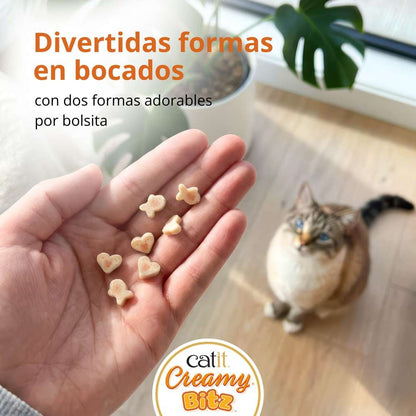Snack cremoso para gatos Creamy Bitz atún con cangrejo 4 x 12 g Catit