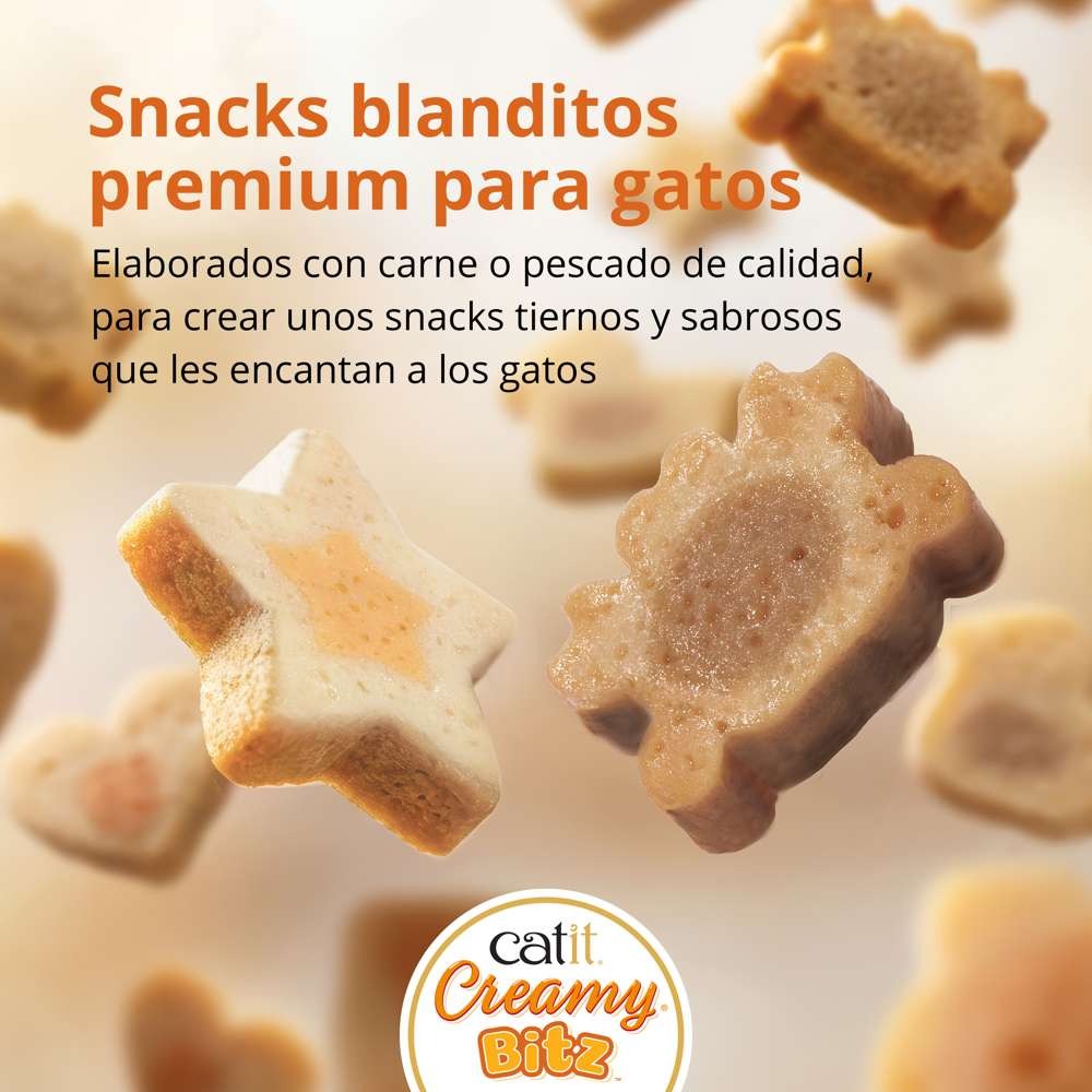 Snack cremoso para gatos Creamy Bitz pollo con pato 4 x 12 g Catit