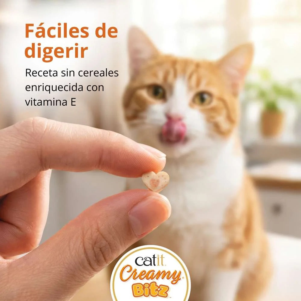 Snack cremoso para gatos Creamy Bitz pollo con pato 4 x 12 g Catit