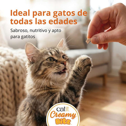 Snack cremoso para gatos Creamy Bitz pollo con pato 4 x 12 g Catit