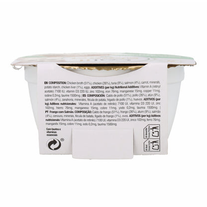 Comida húmeda para gatos Dinner pollo con salmón Cuisine 75 g Catit