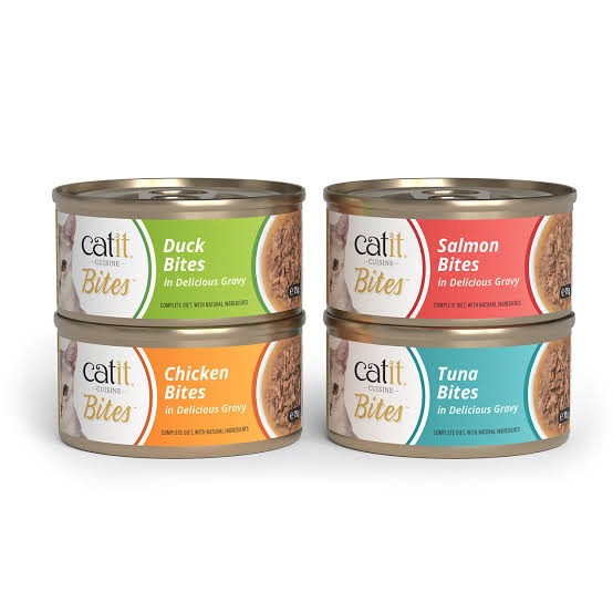 Comida húmeda para gatos Bites Pack Variado Cuisine 12 x 75 g Catit