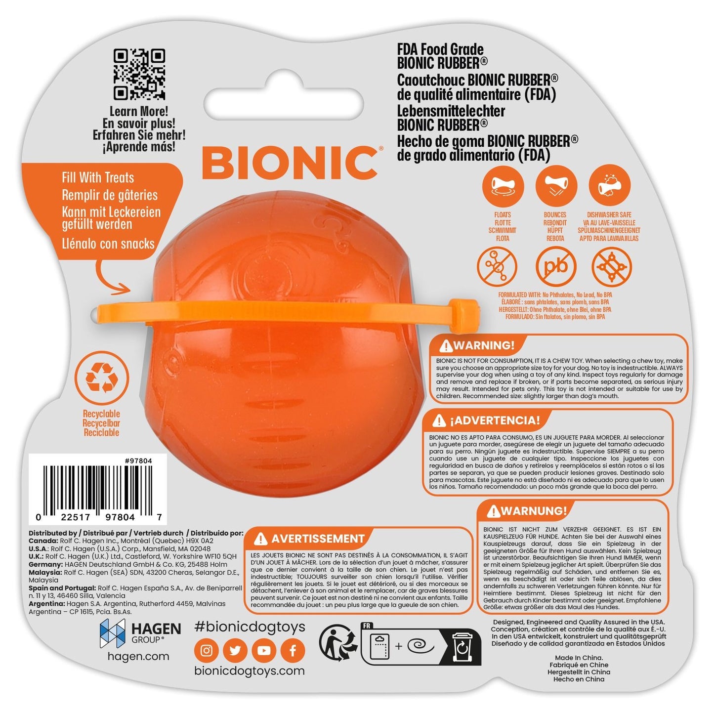Pelota BIONIC S, 5.8cm