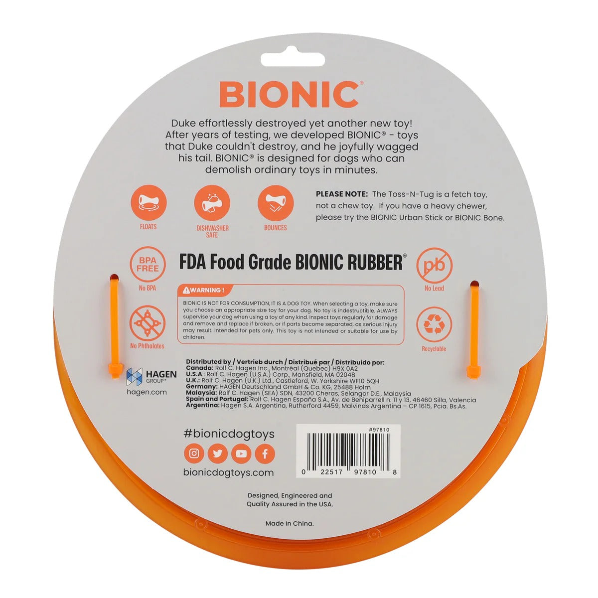 Toss-N-Tug Ring BIONIC 22.7cm
