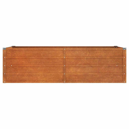 Arriate Oxidado De Acero Corten 160x80x45 Cm_3