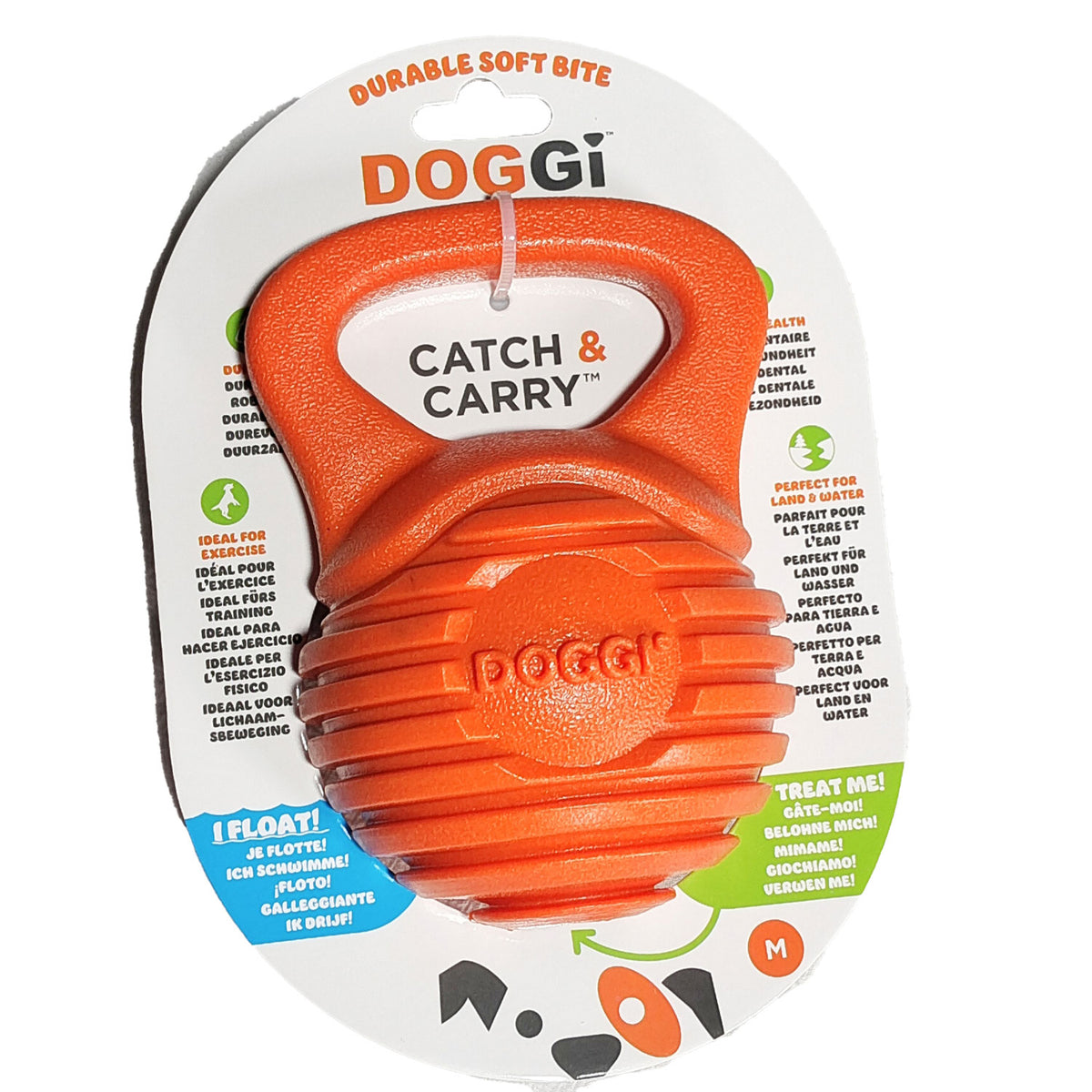 Juguete Para Perro Doggi Dumbell Talla M 20,5x15x10 Cm_0