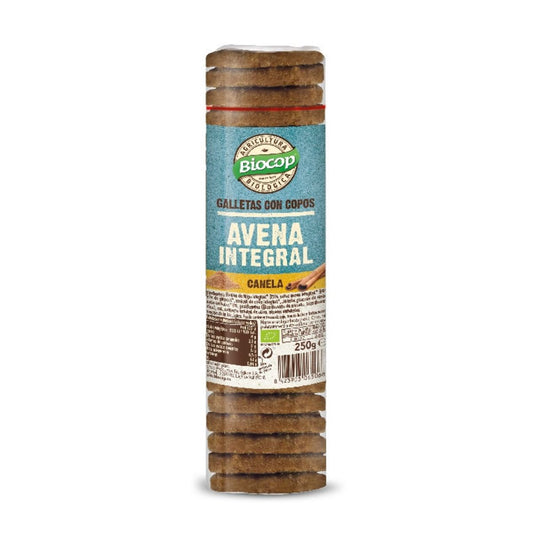 Galletas Copos de Avena Integral y Canela Biocop 250 g