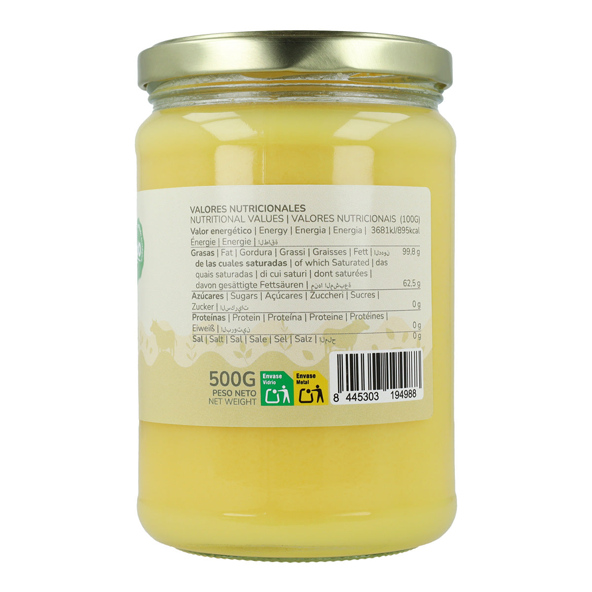 Ghee mantequilla clarificada ECO Planeta Huerto 500 g