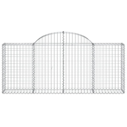 Cestas De Gaviones 7 Uds Forma De Arco Hierro 200x30x80/100 Cm_3