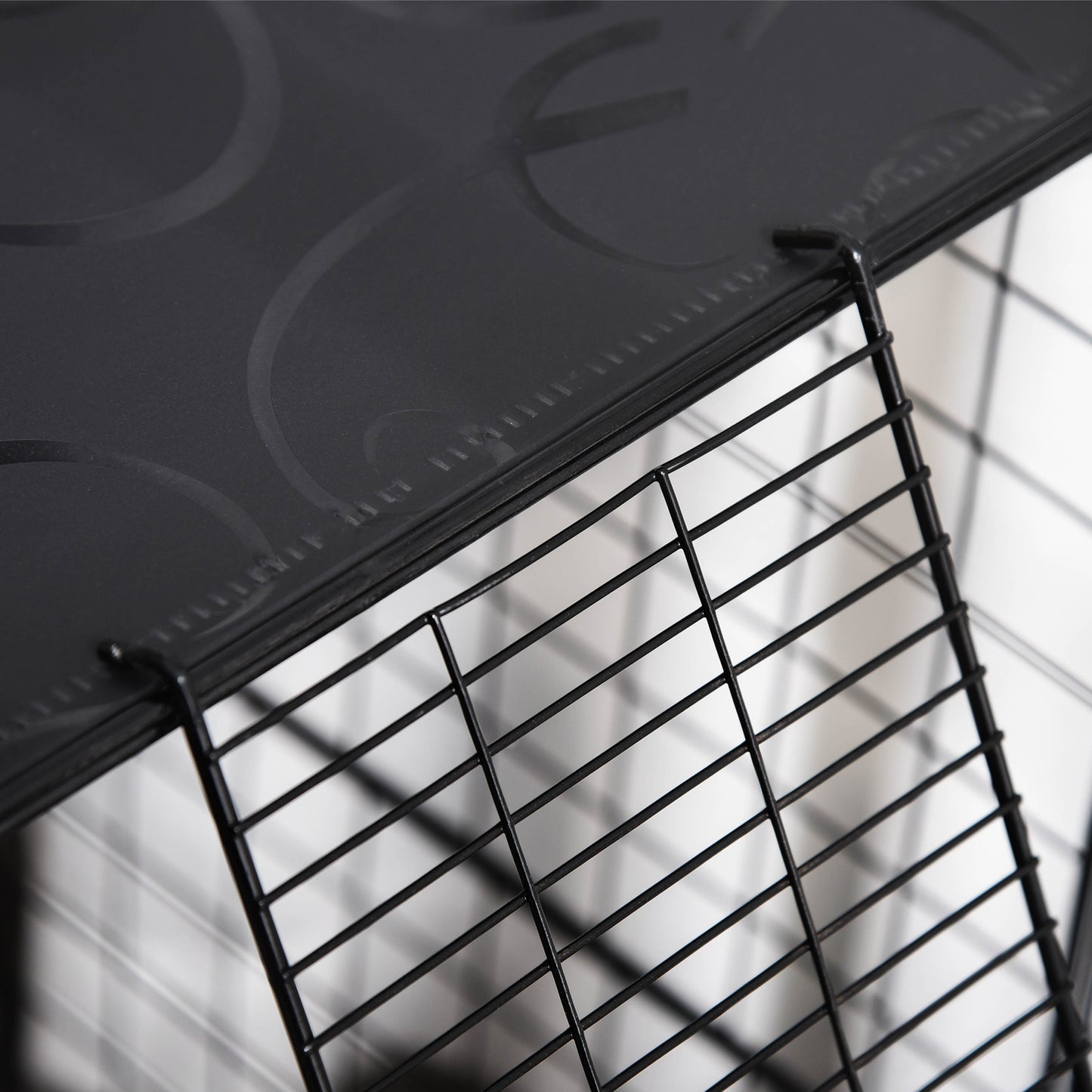 Pawhut Jaula Para Animales Pequeños De 3 Niveles 70x70x105 Cm Negro_4