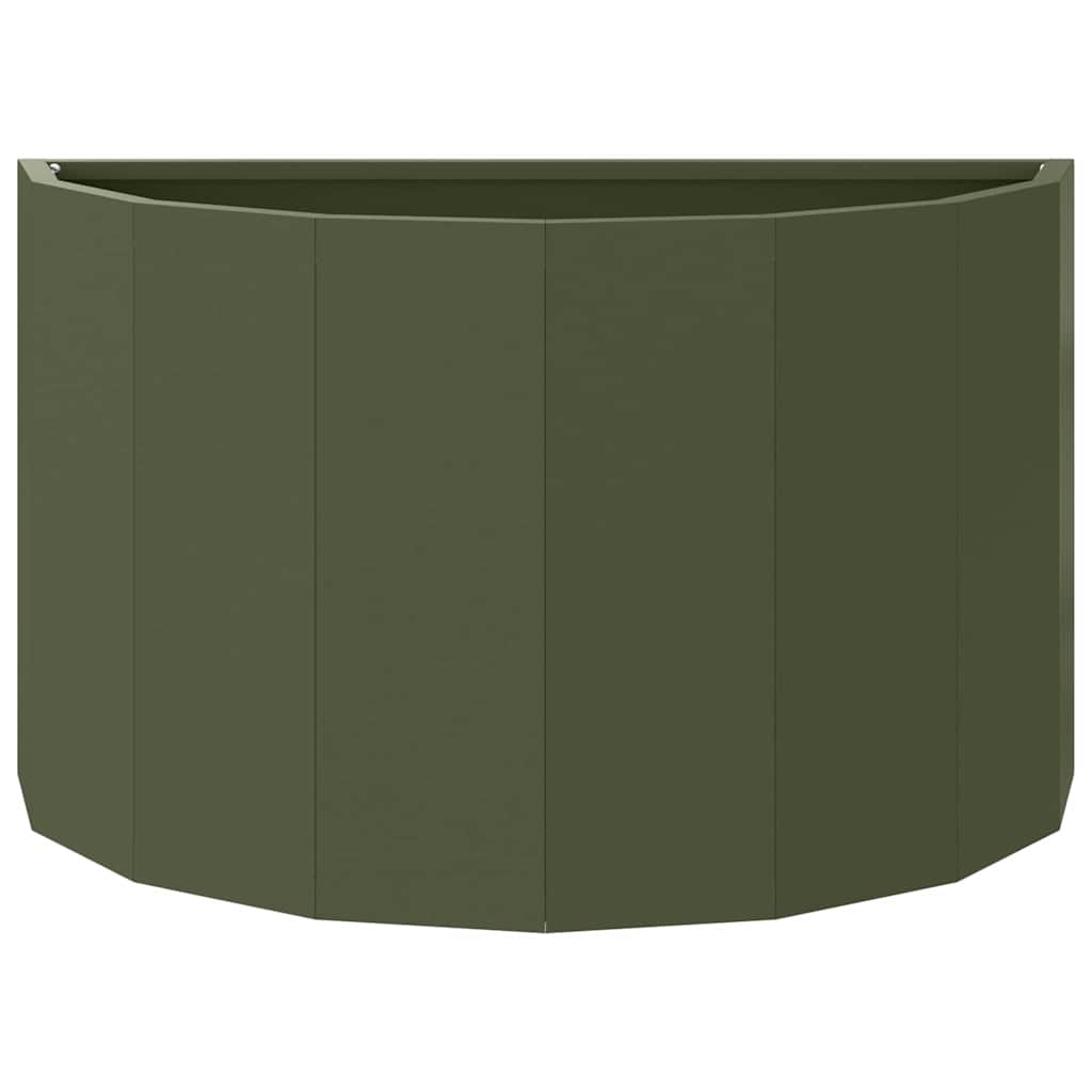 Jardinera Verde Oliva 60 X 30 X 35 Cm Acero_4