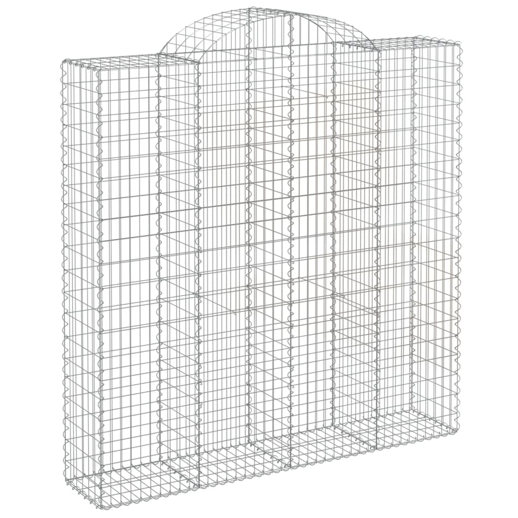 Cestas De Gaviones 10 Uds Forma De Arco Hierro 200x50x200/220cm_2